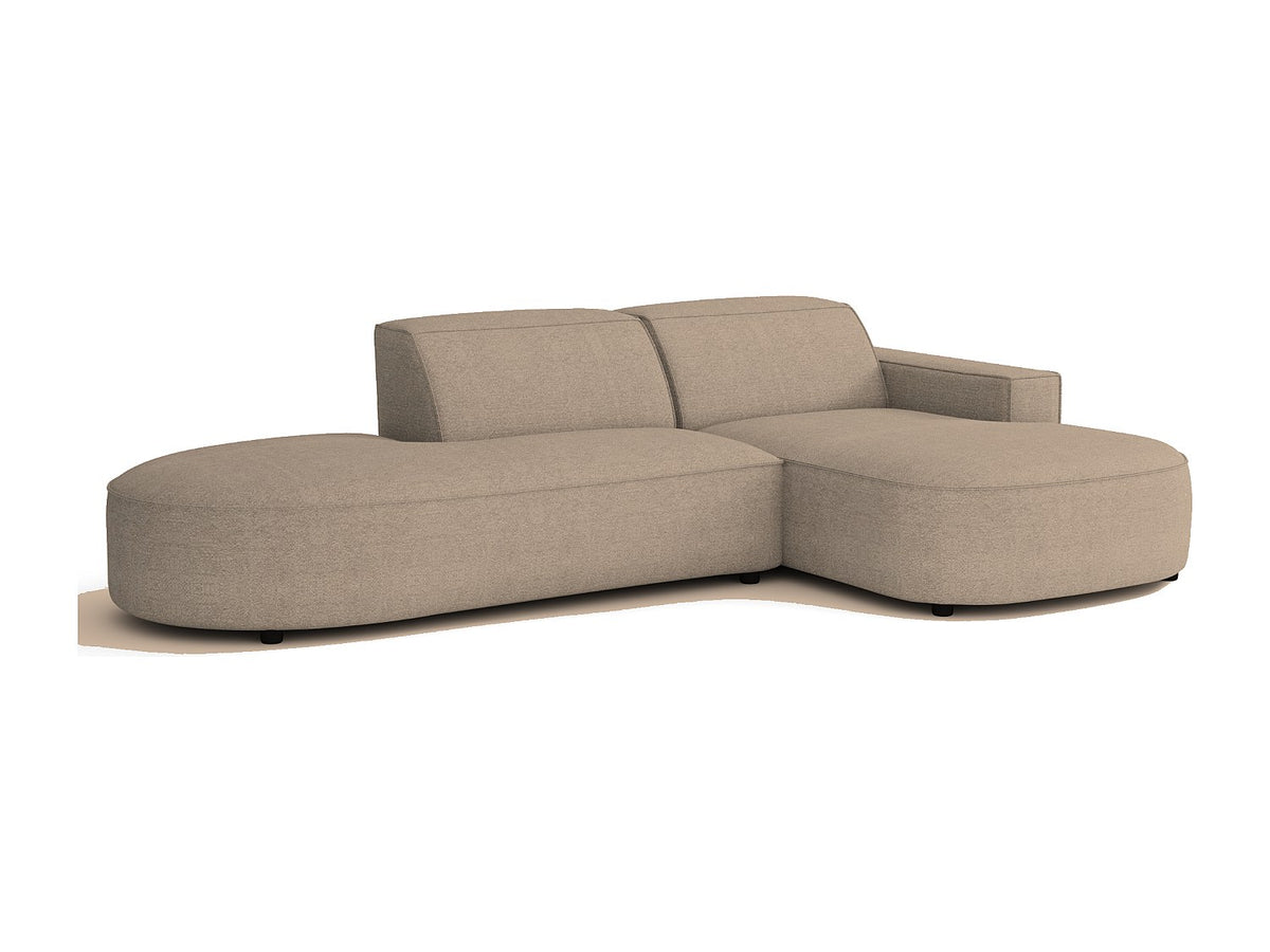 Angle pour canapé modulable beige tissu