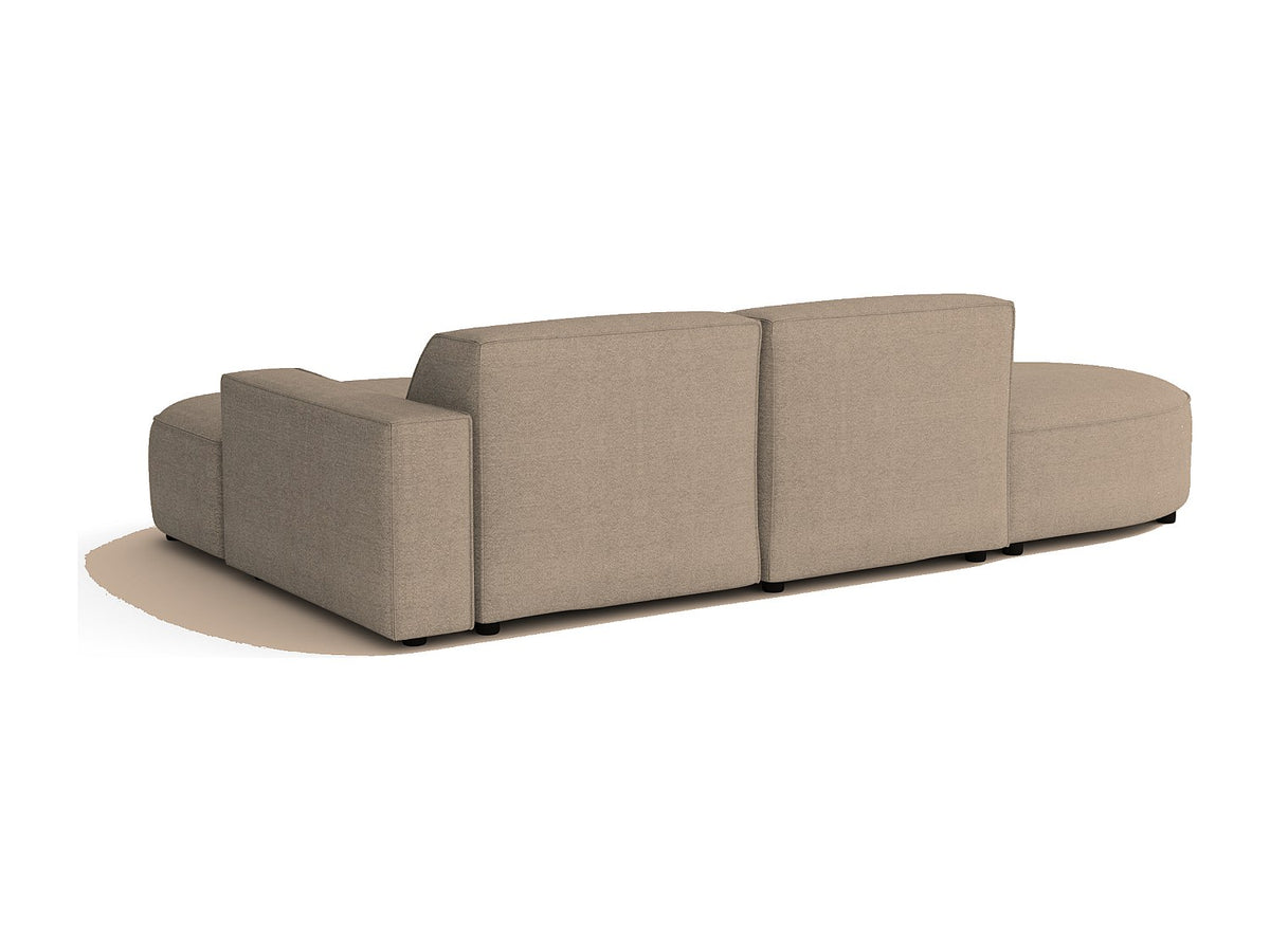 Angle pour canapé modulable beige tissu