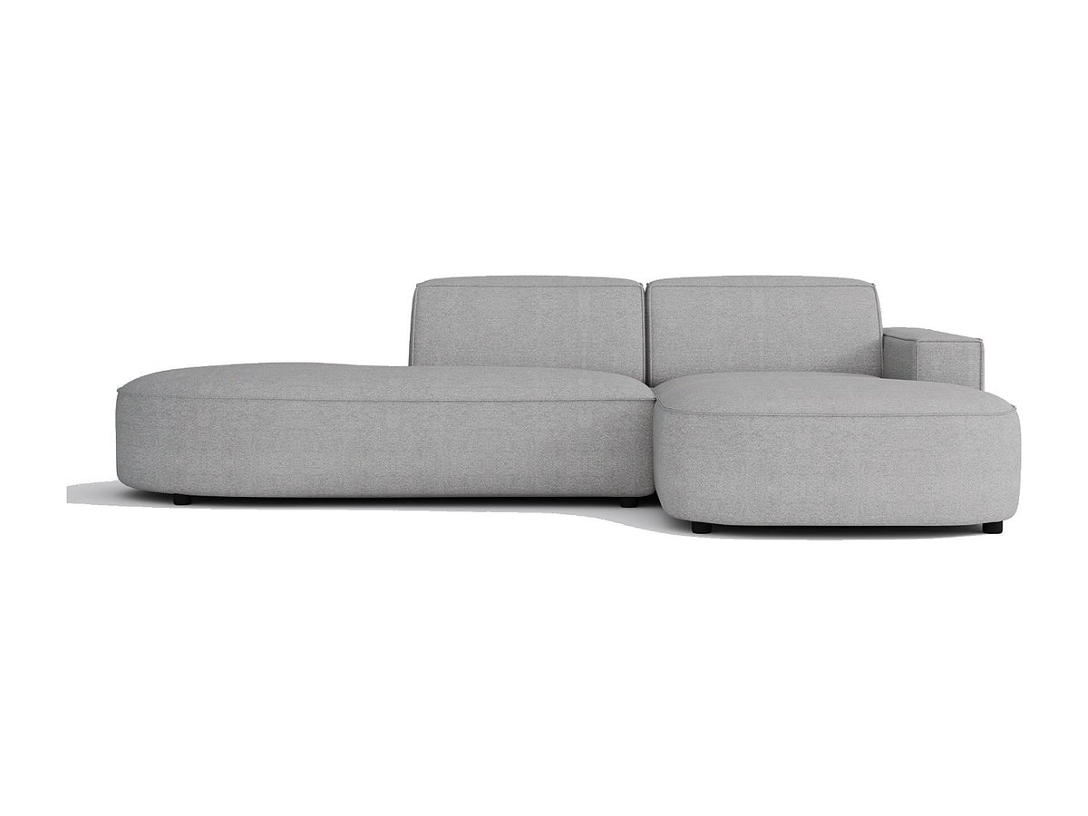 Angle pour canapé modulable gris tissu