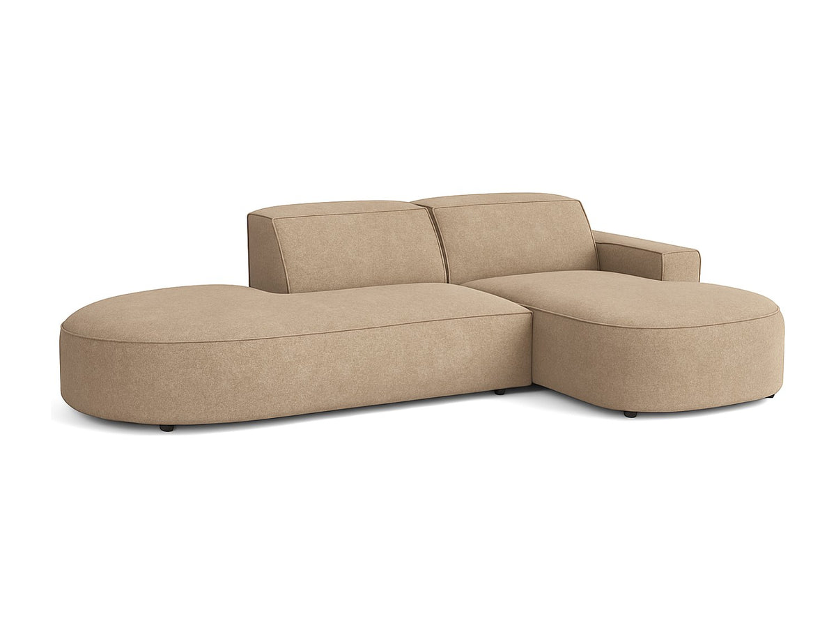 Angle pour canapé modulable marron tissu