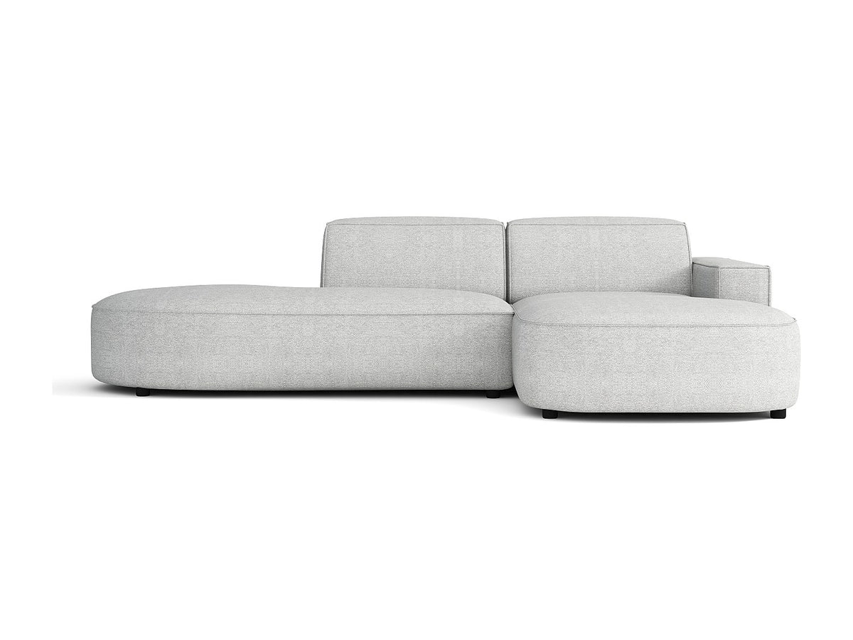 Angle pour canapé modulable gris tissu