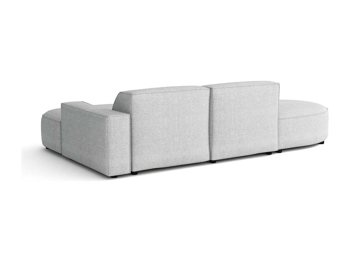 Angle pour canapé modulable gris tissu