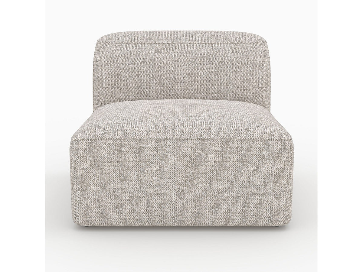 Canapé modulable 3 places beige tissu - Hestia
