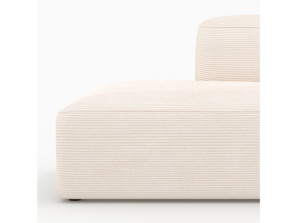 Canapé modulable 4 places blanc velours - Mina