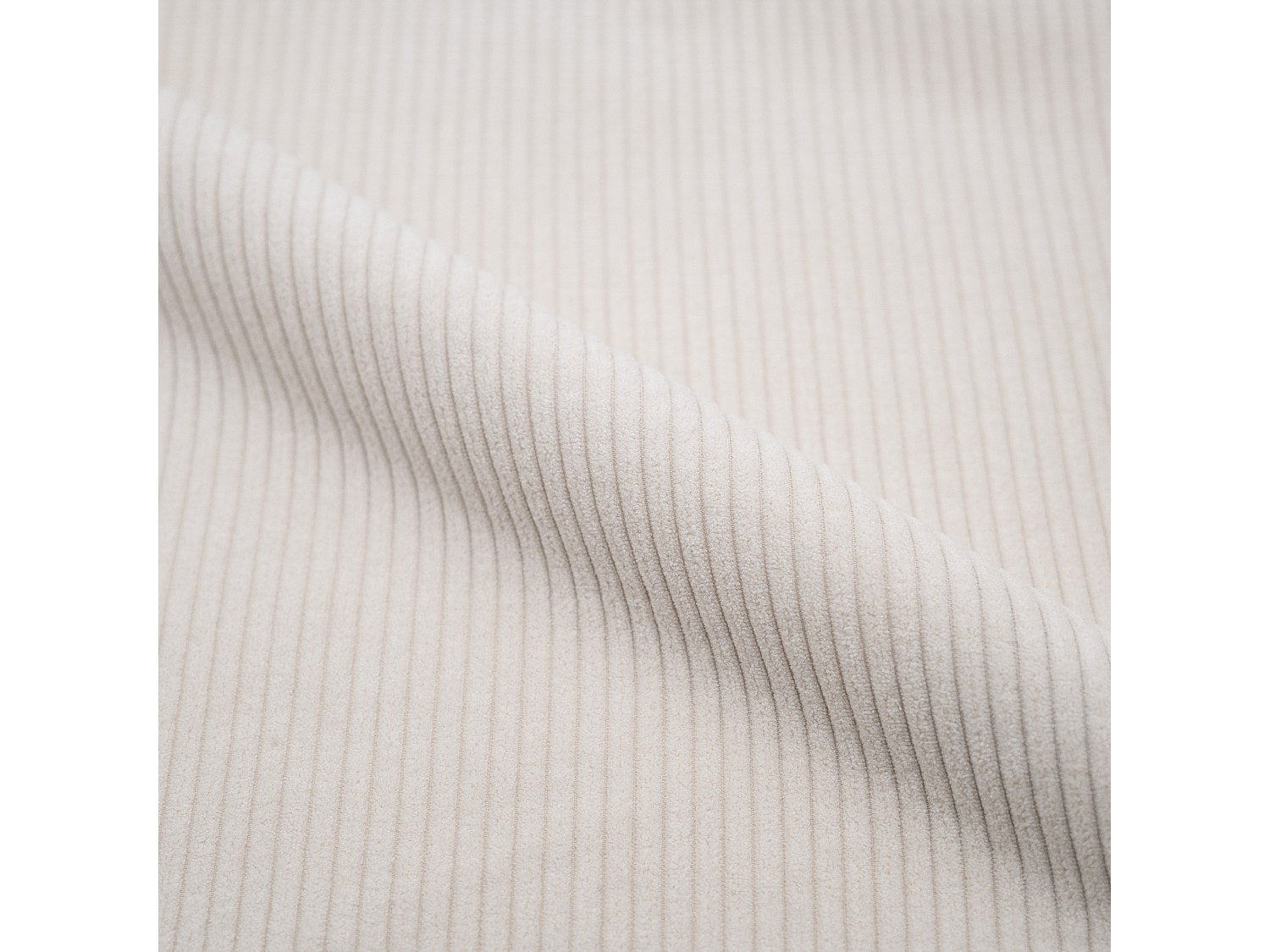 Pouf pour canapé modulable 4 places blanc velours - Mina