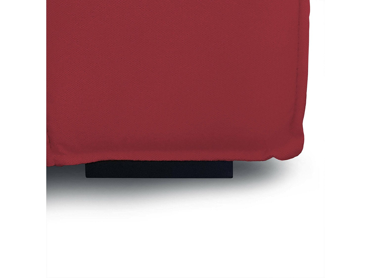 Canapé modulable 2 places rouge tissu