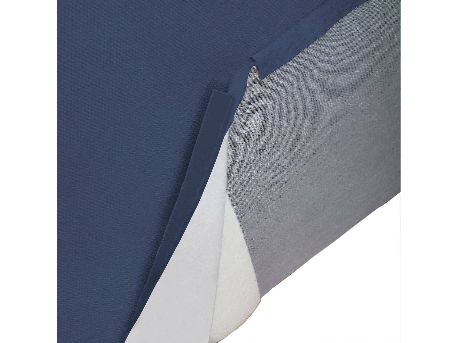 Canapé modulable 2 places bleu tissu