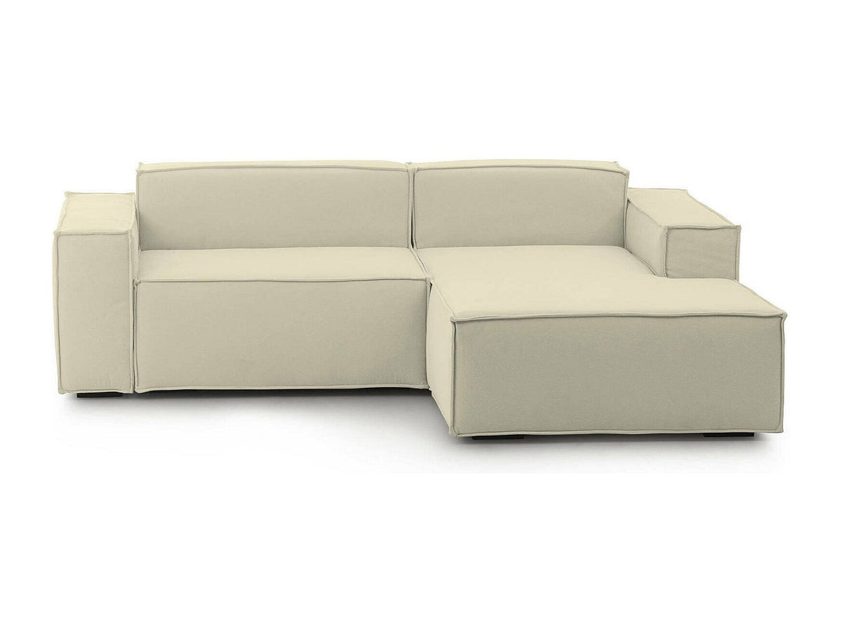 Canapé modulable 2 places beige tissu