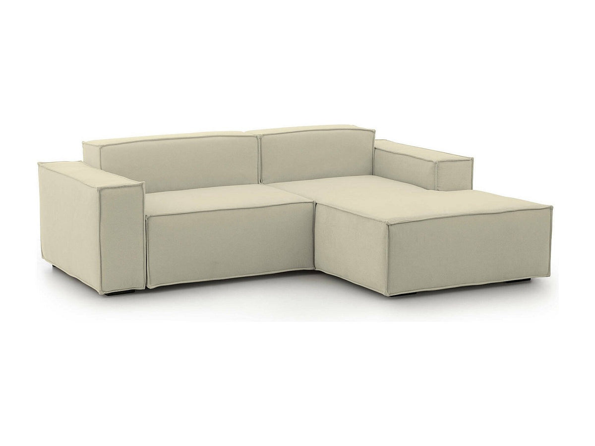 Canapé modulable 2 places beige tissu