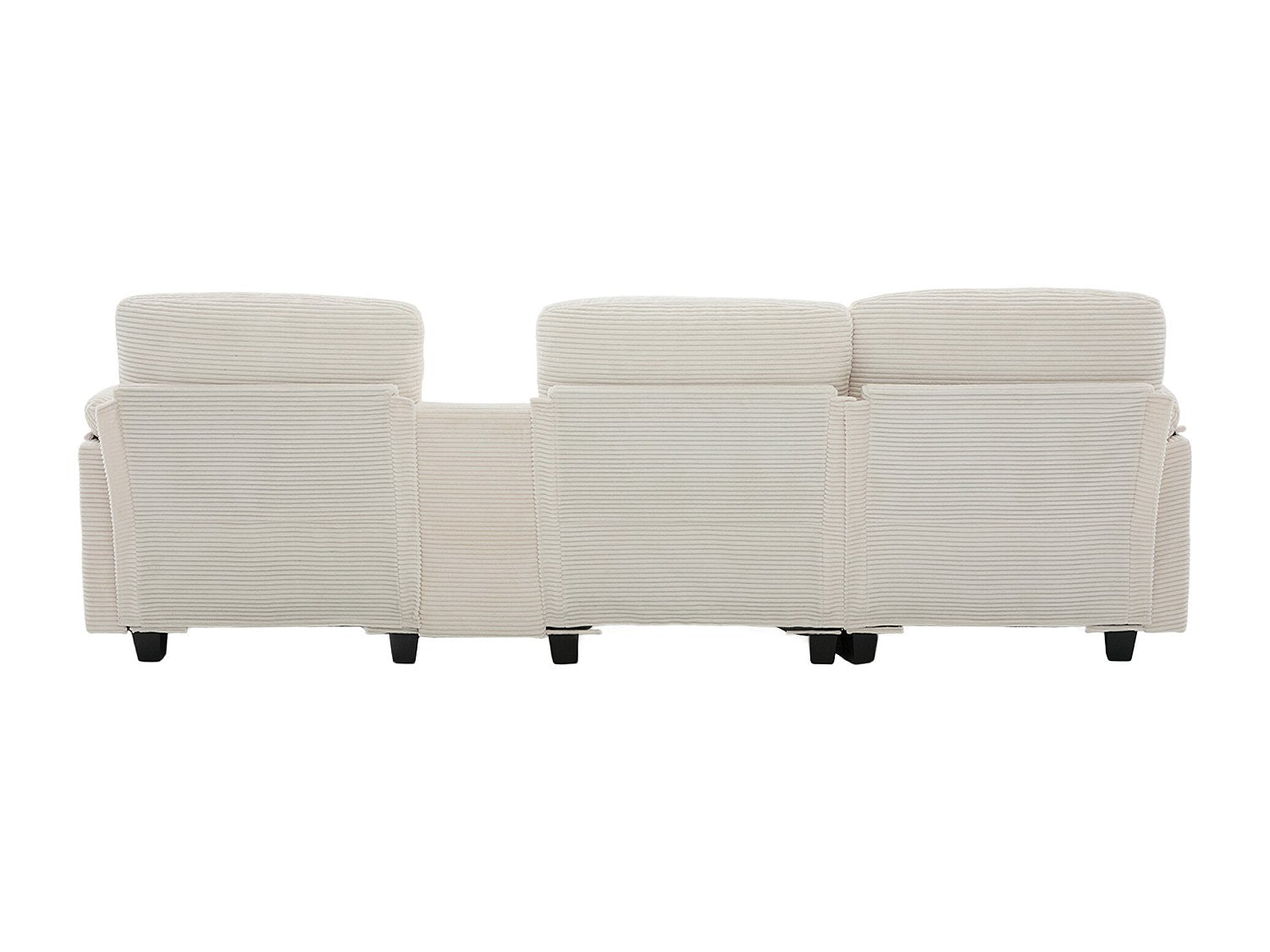 Canapé modulable beige tissu