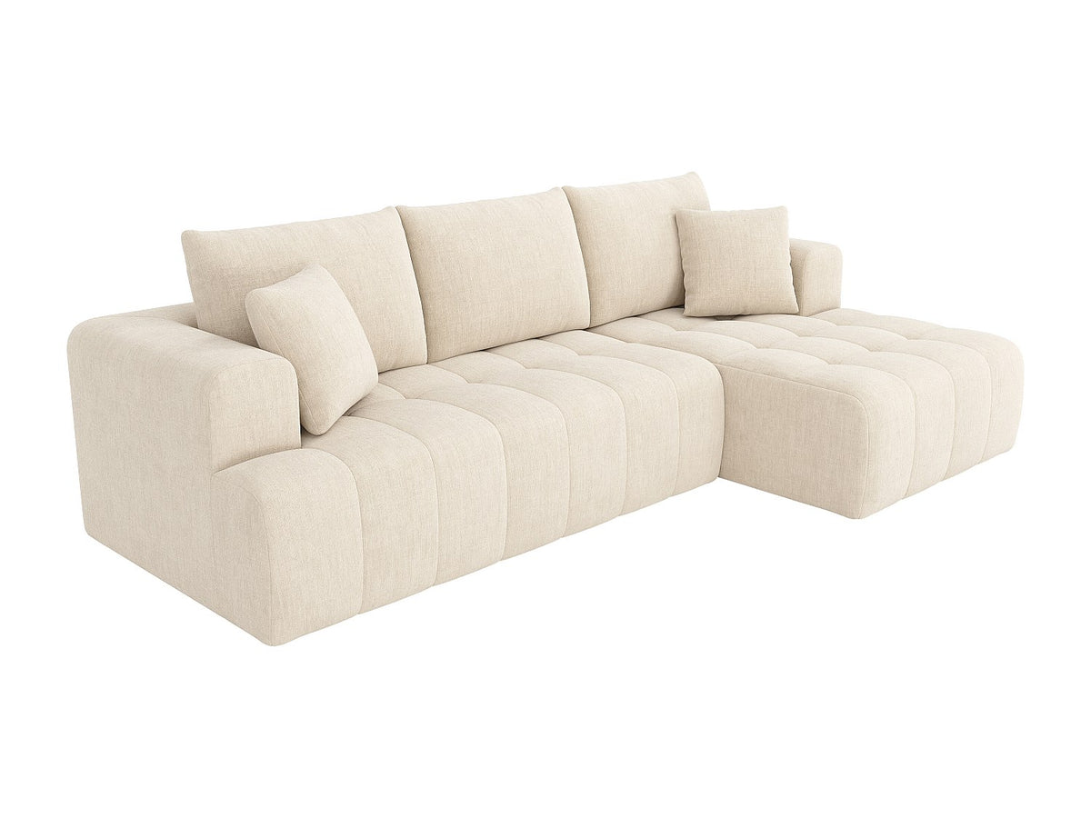 Canapé modulable beige velours
