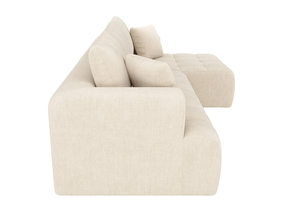 Canapé modulable beige velours
