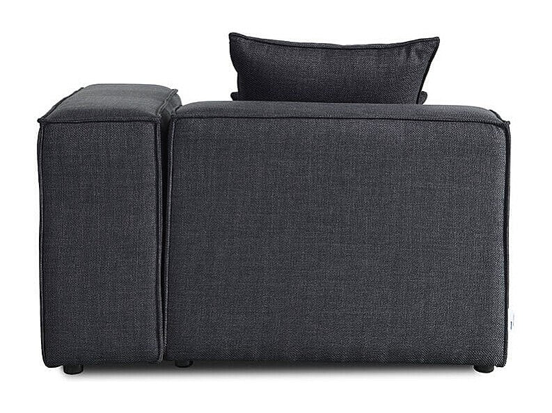 Canapé modulable gris tissu