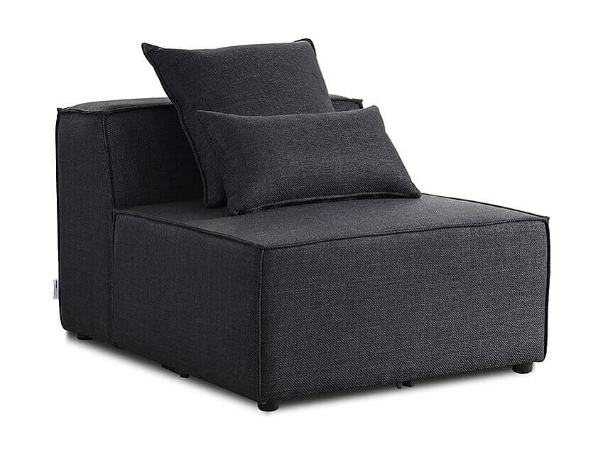 Canapé modulable gris tissu
