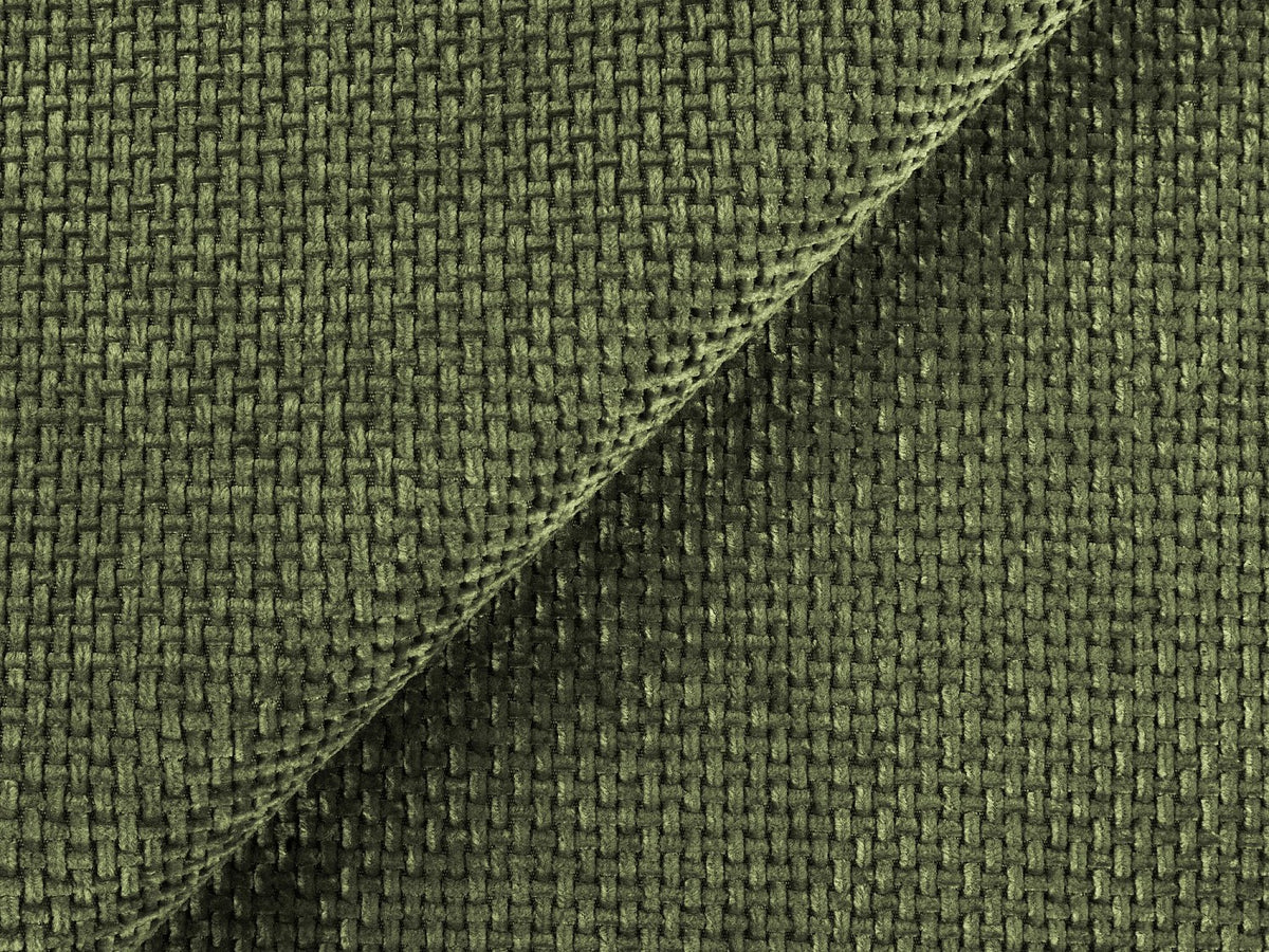 Canapé modulable 3 places vert tissu