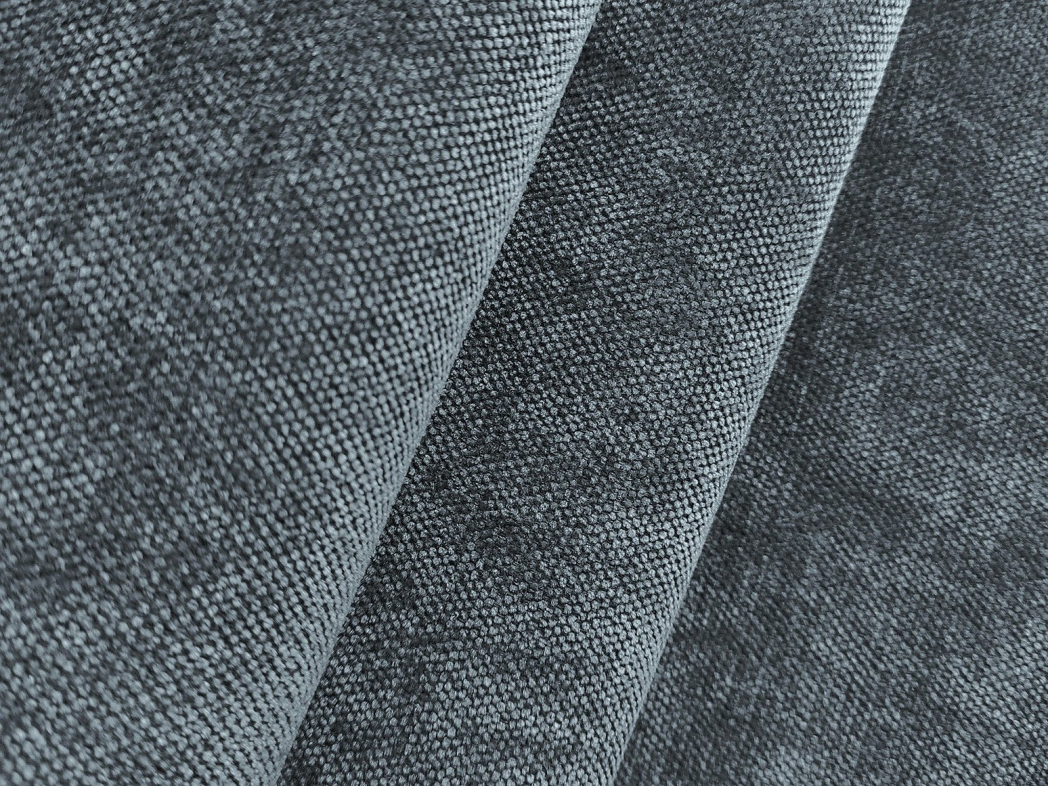 Canapé modulable 5 places bleu tissu