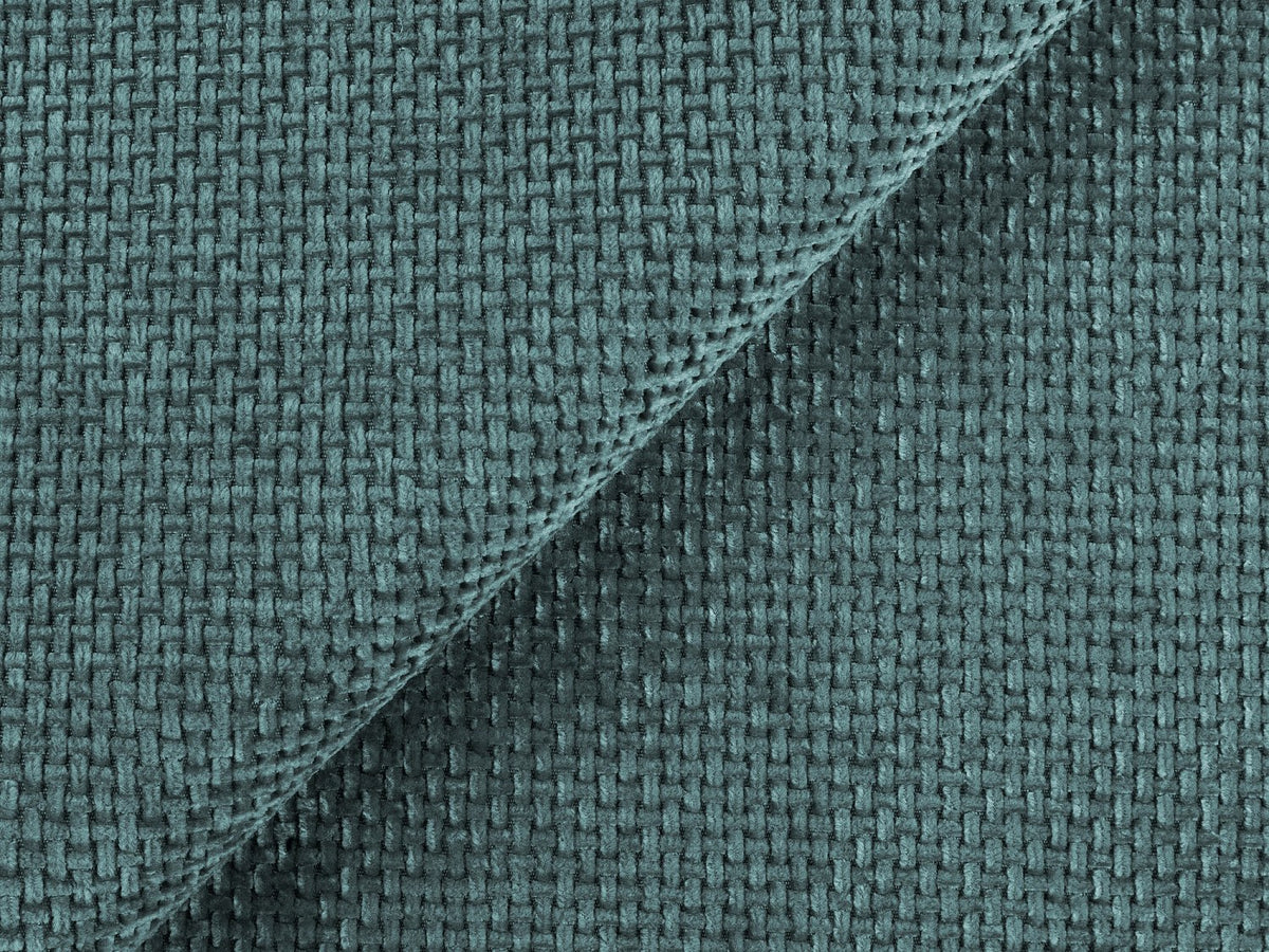 Canapé modulable 2 places bleu tissu