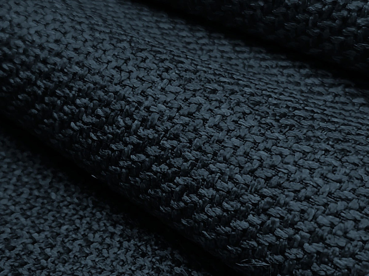 Canapé modulable 5 places bleu tissu
