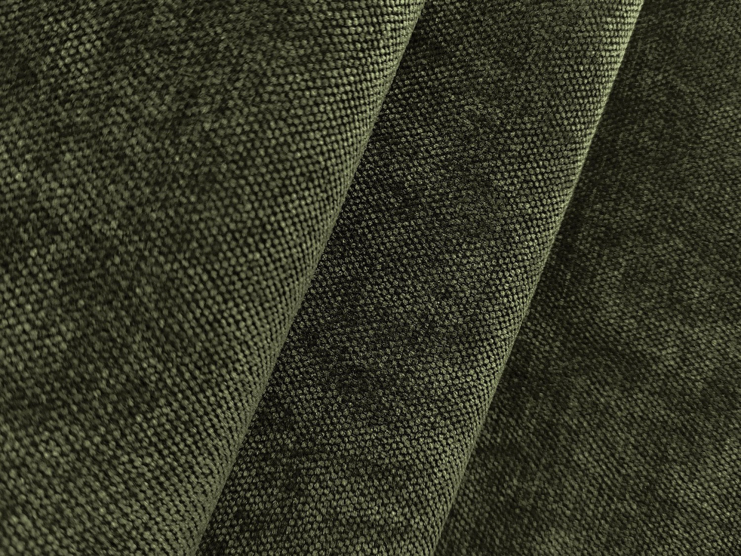 Canapé modulable 4 places vert tissu