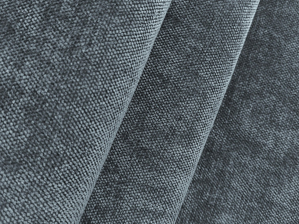 Canapé modulable 5 places bleu tissu