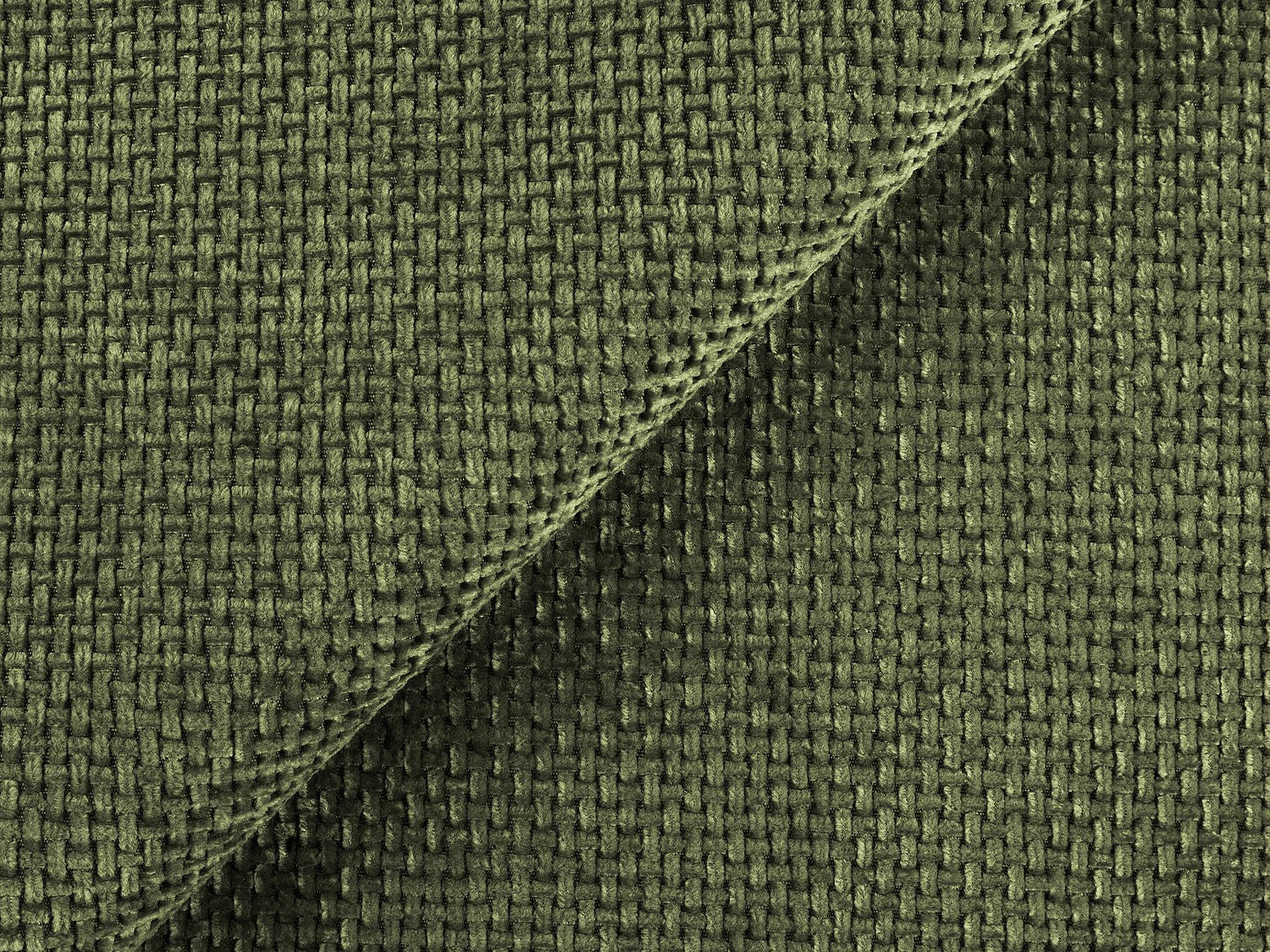 Canapé modulable 3 places vert tissu