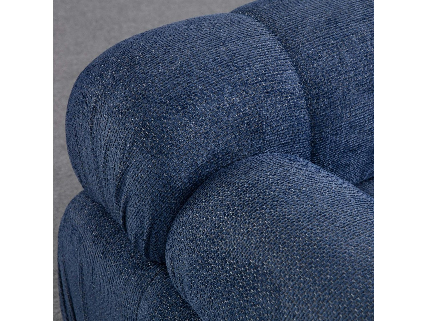 Canapé modulable 2 places bleu tissu