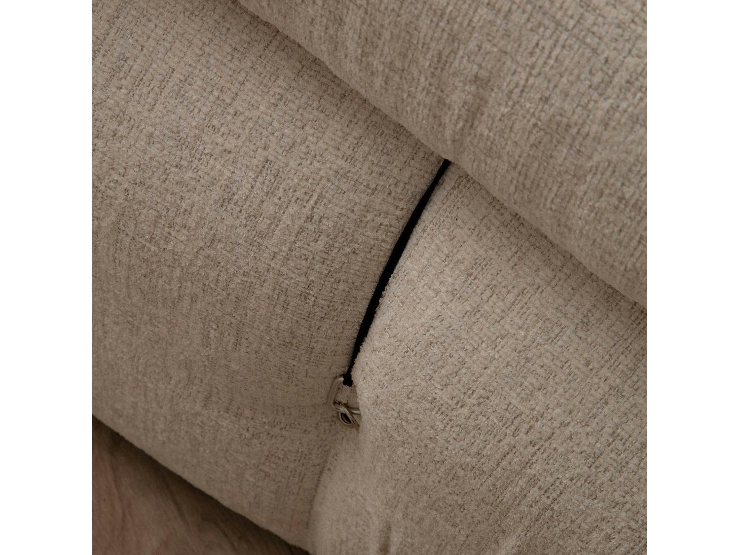 Canapé modulable 3 places blanc tissu