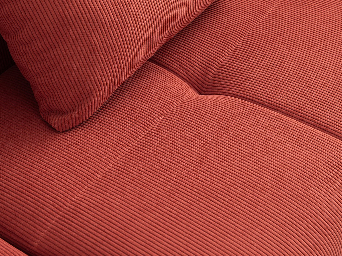 Méridienne pour canapé modulable 5 places orange tissu