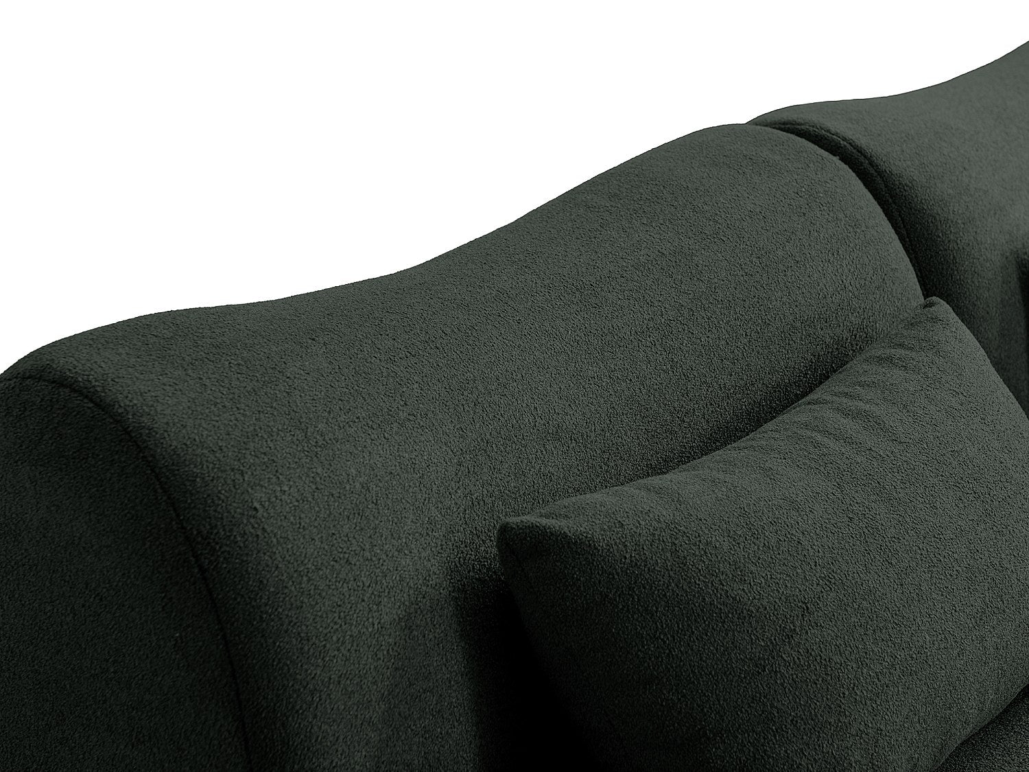 Canapé modulable 2 places vert tissu