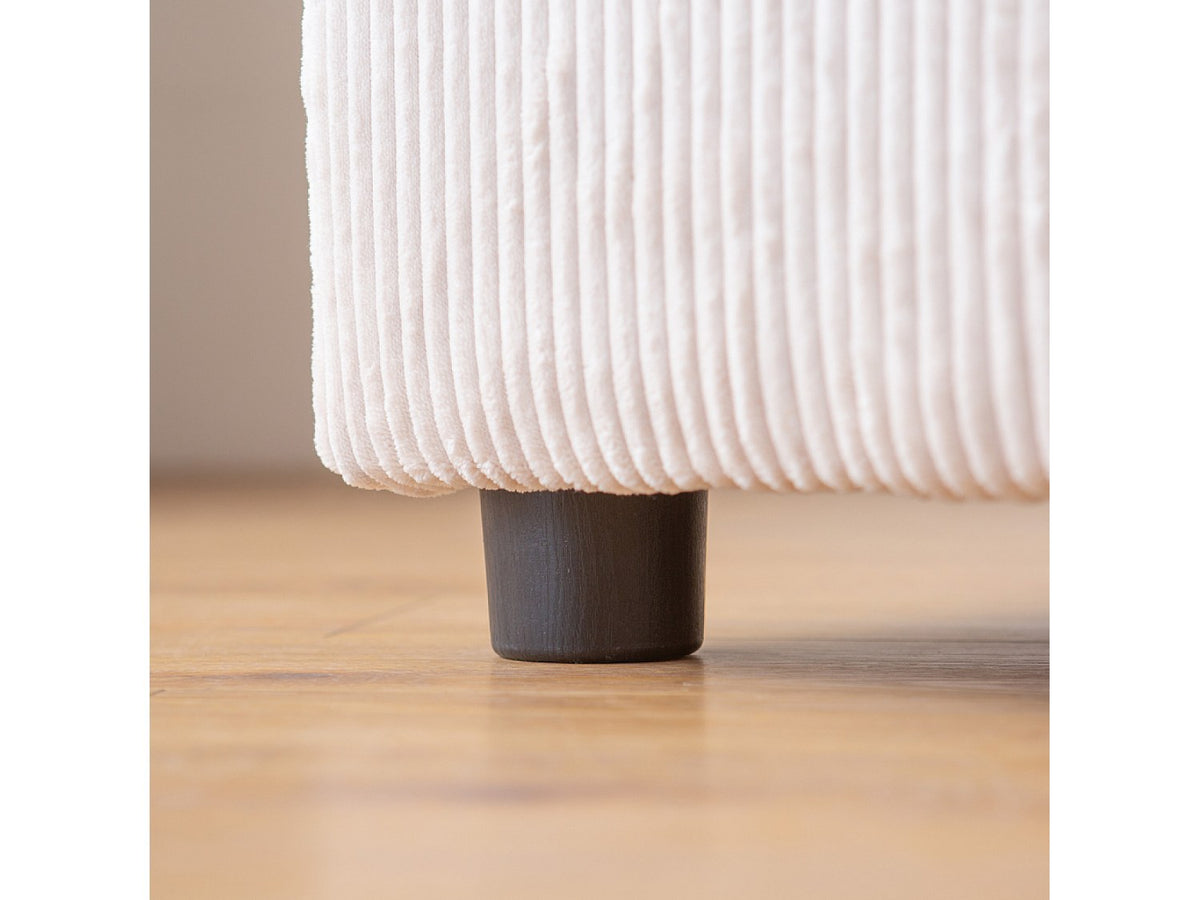 Angle pour canapé modulable 3 places beige velours