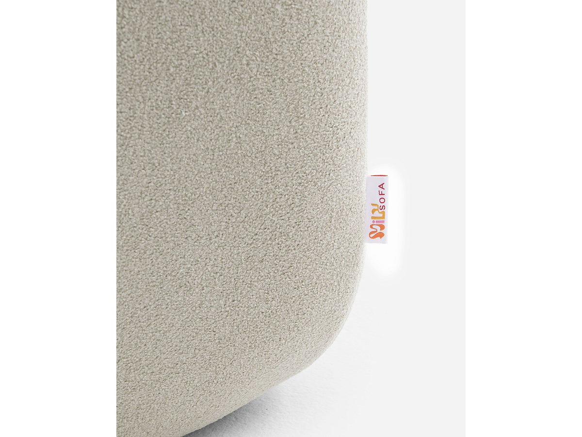 Méridienne pour canapé modulable 4 places beige tissu
