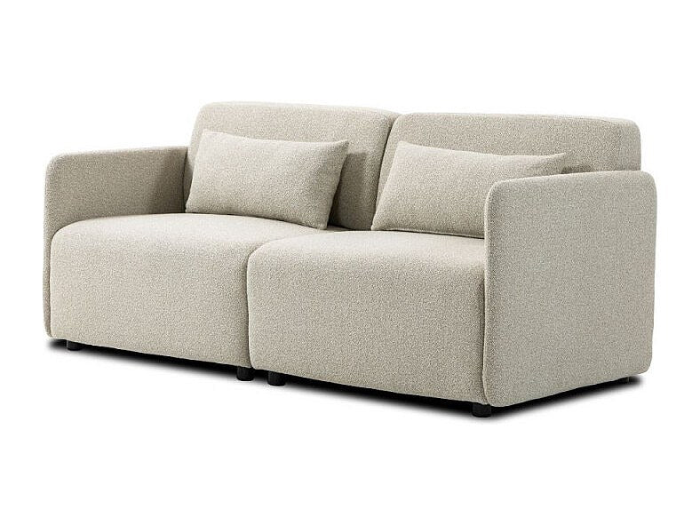 Canapé modulable beige tissu