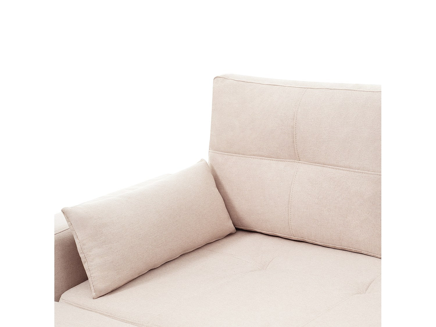 Canapé modulable convertible beige tissu