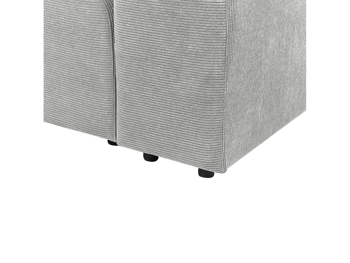 Canapé modulable 2 places gris velours
