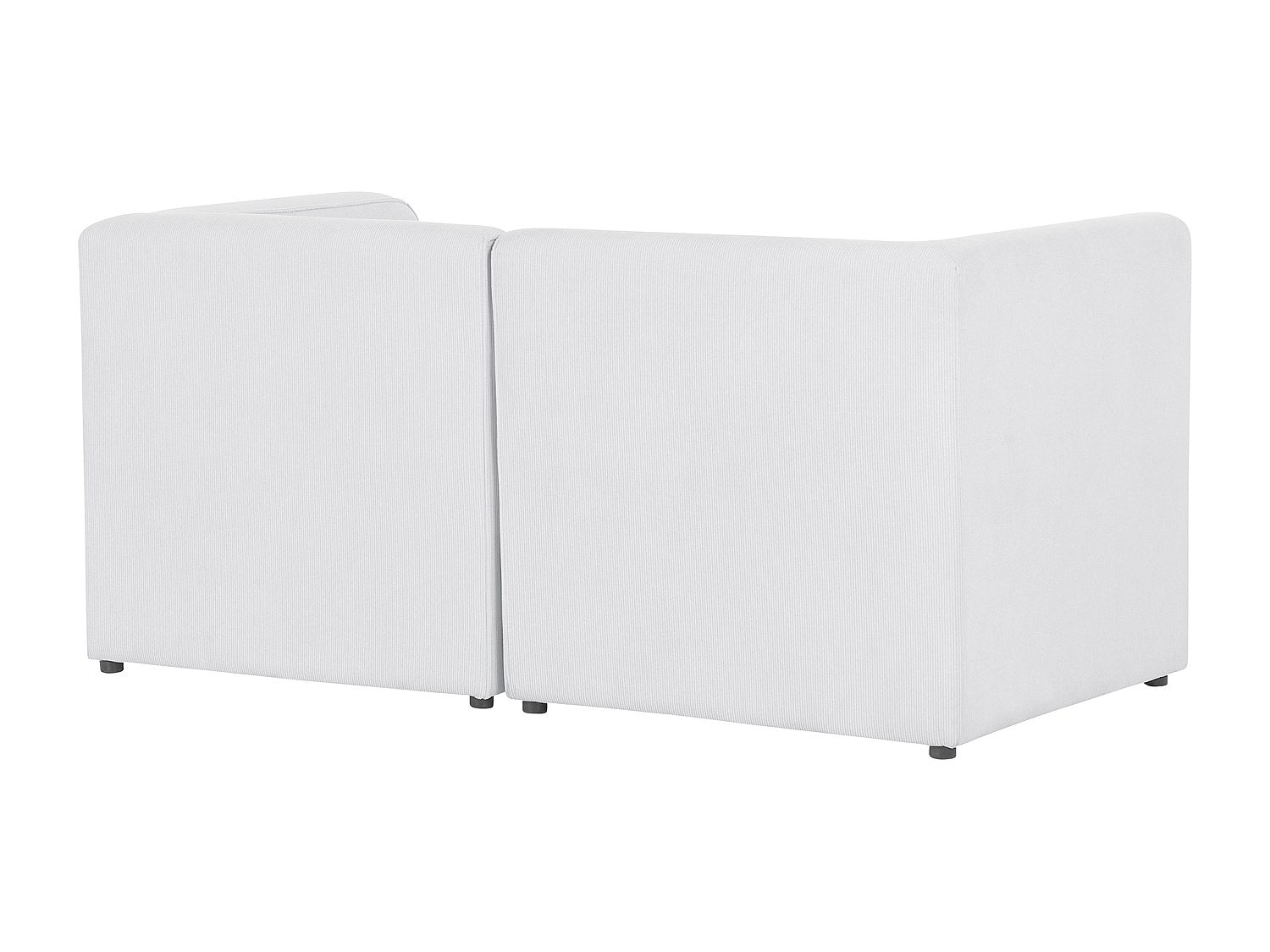 Canapé modulable 2 places blanc velours