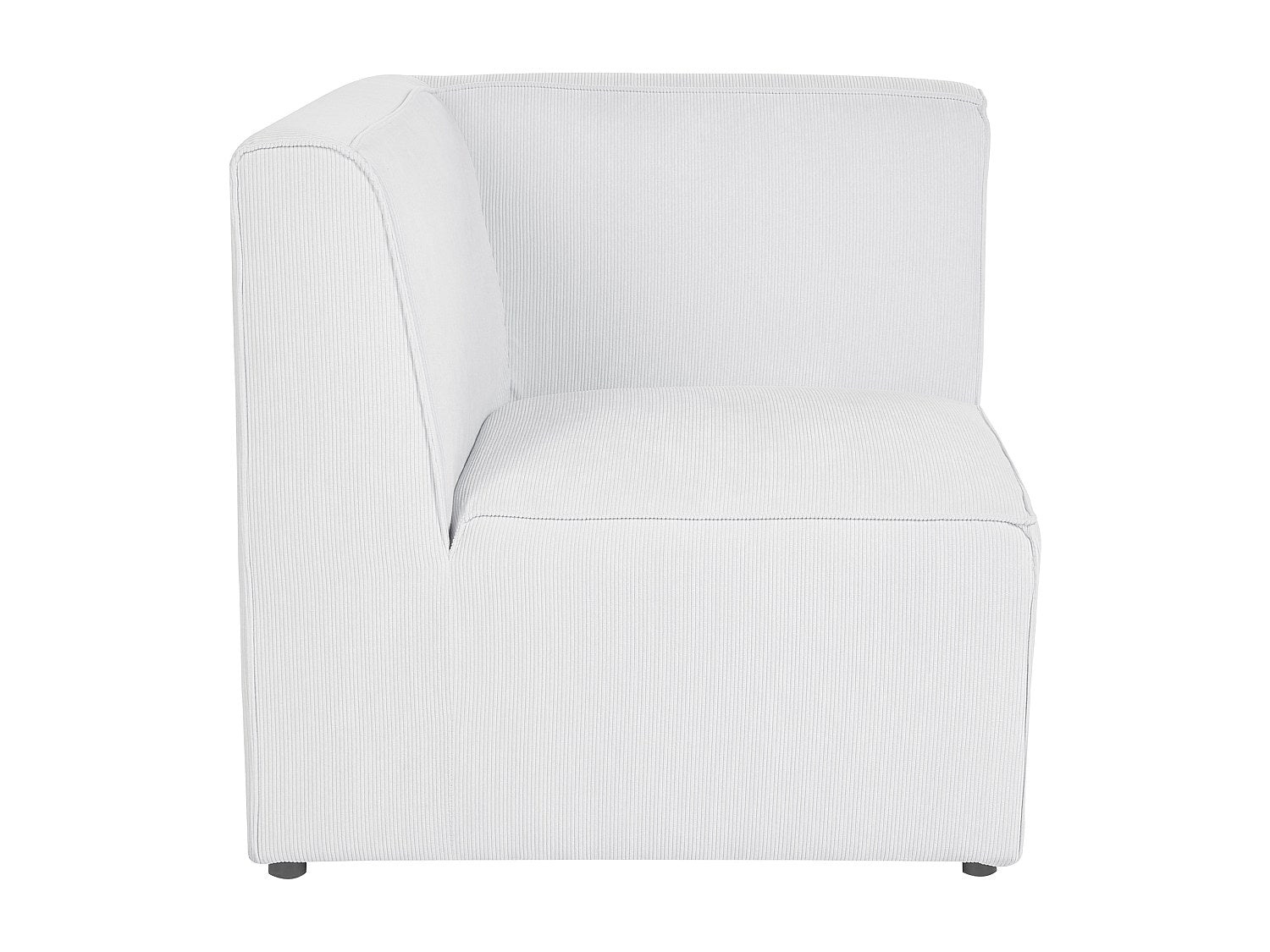 Canapé modulable 2 places blanc velours