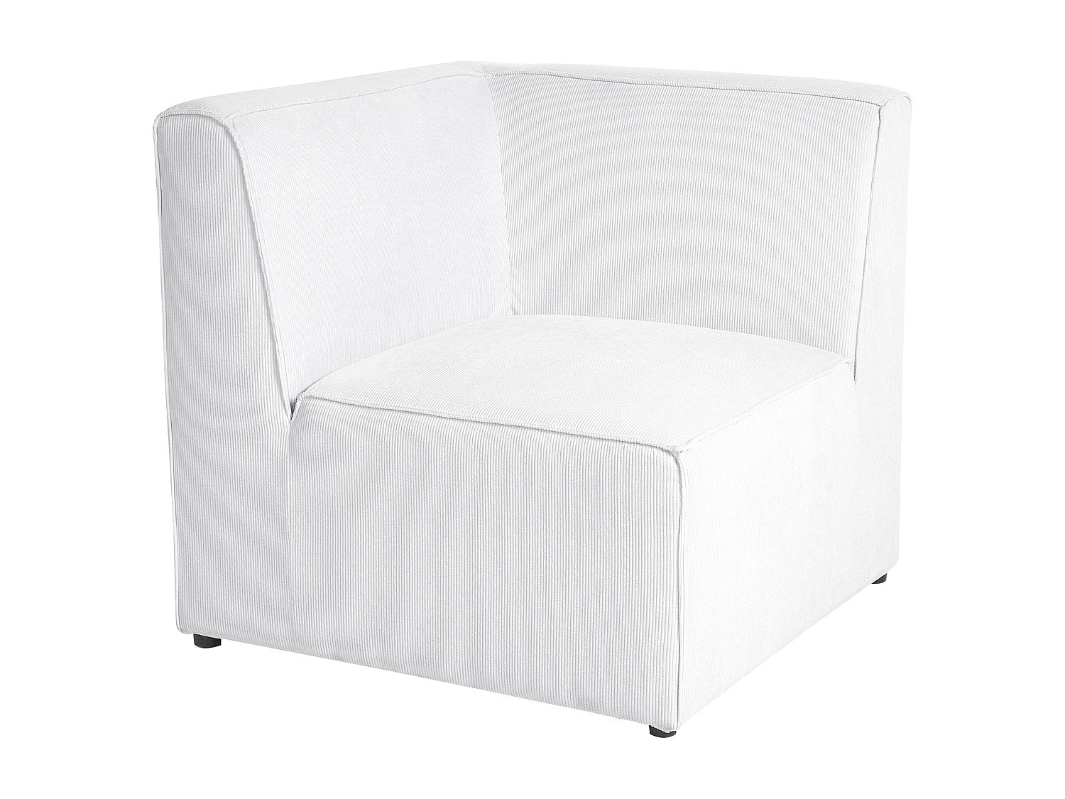 Canapé modulable 2 places blanc velours