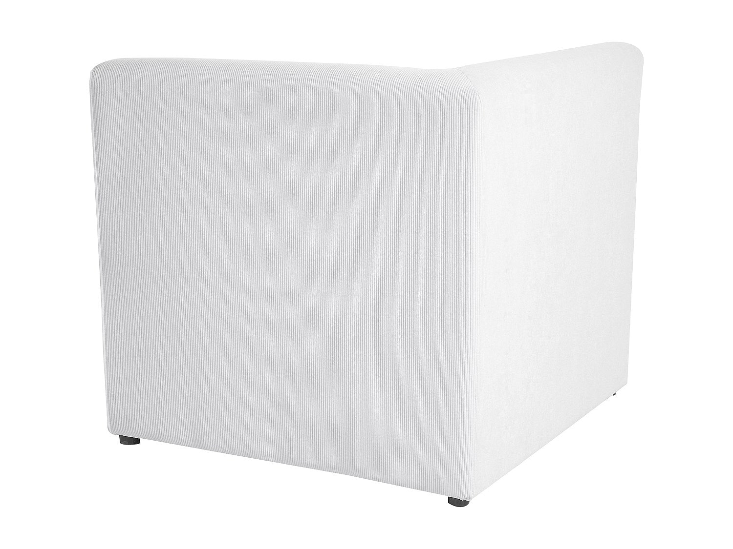 Canapé modulable 2 places blanc velours