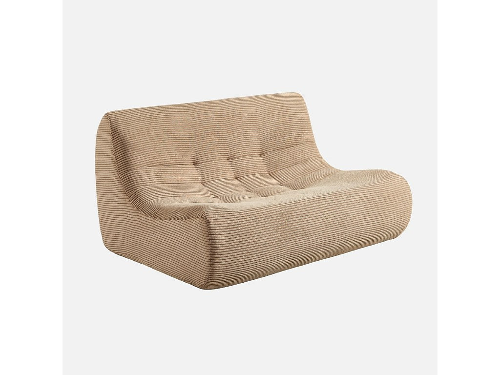 Angle pour canapé modulable 5 places beige velours