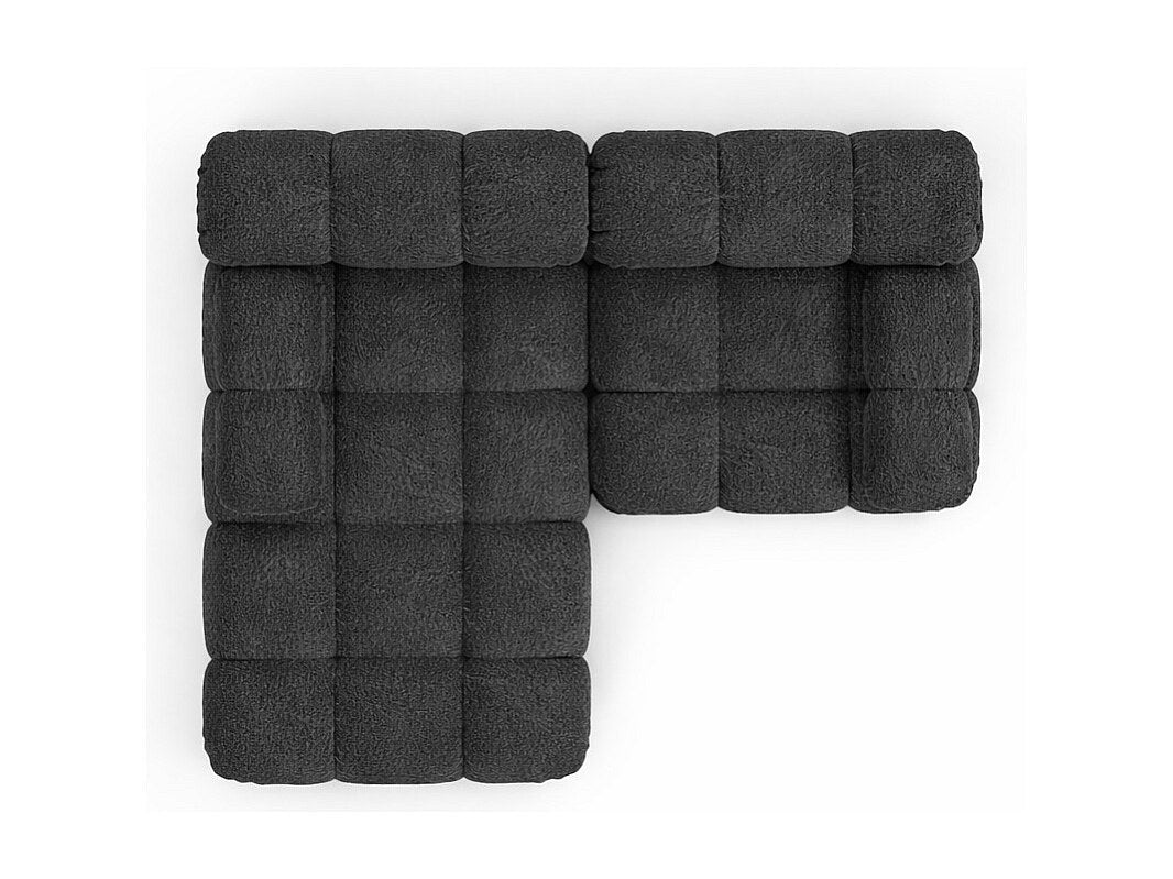 Canapé modulable gris tissu