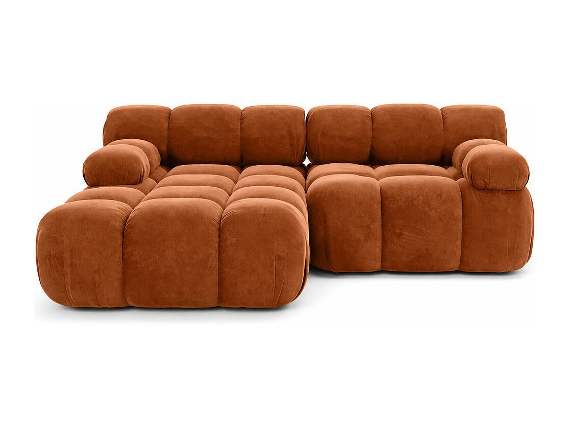 Canapé modulable marron tissu