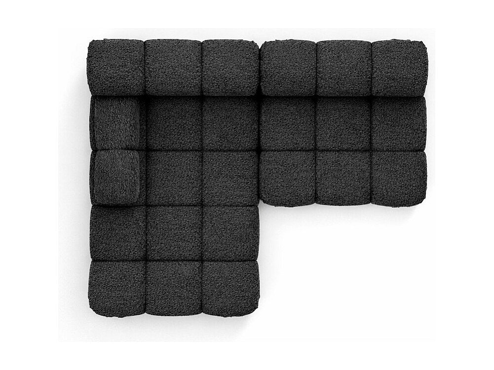 Canapé modulable gris tissu