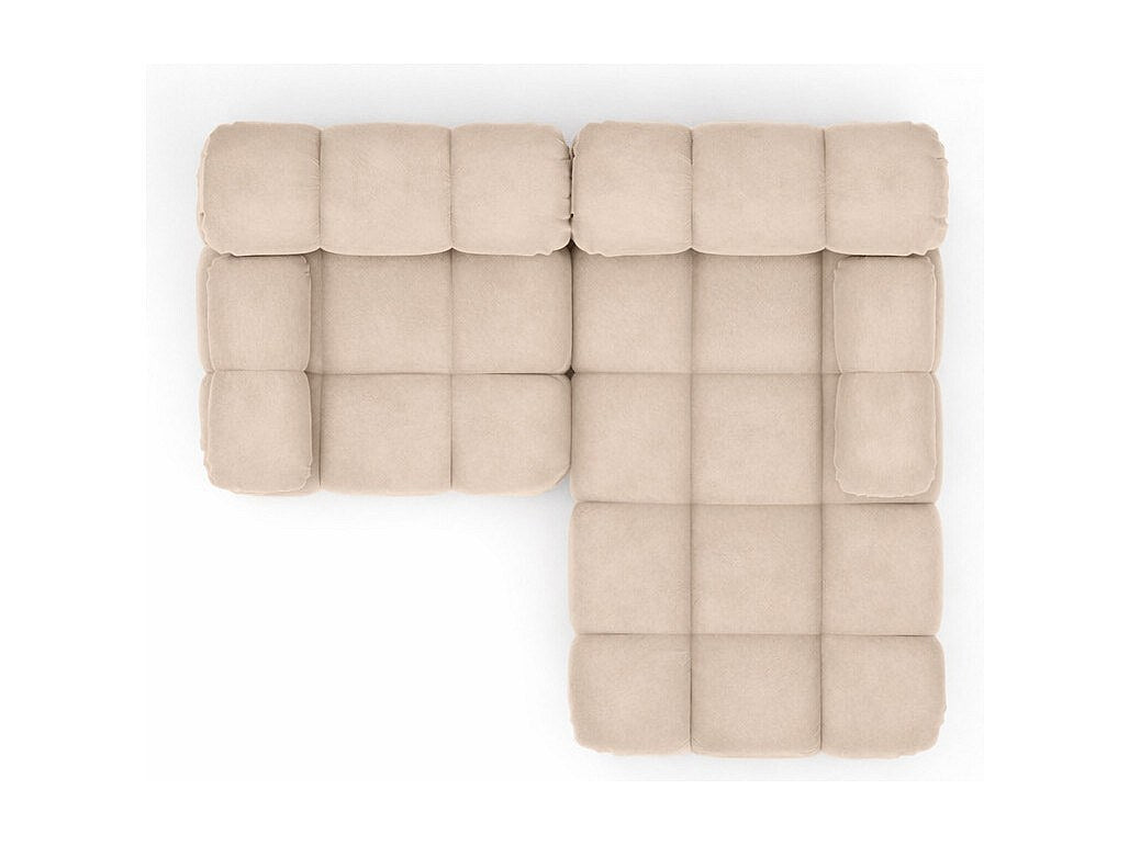 Canapé modulable beige tissu