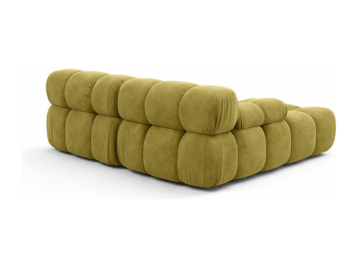 Canapé modulable vert tissu