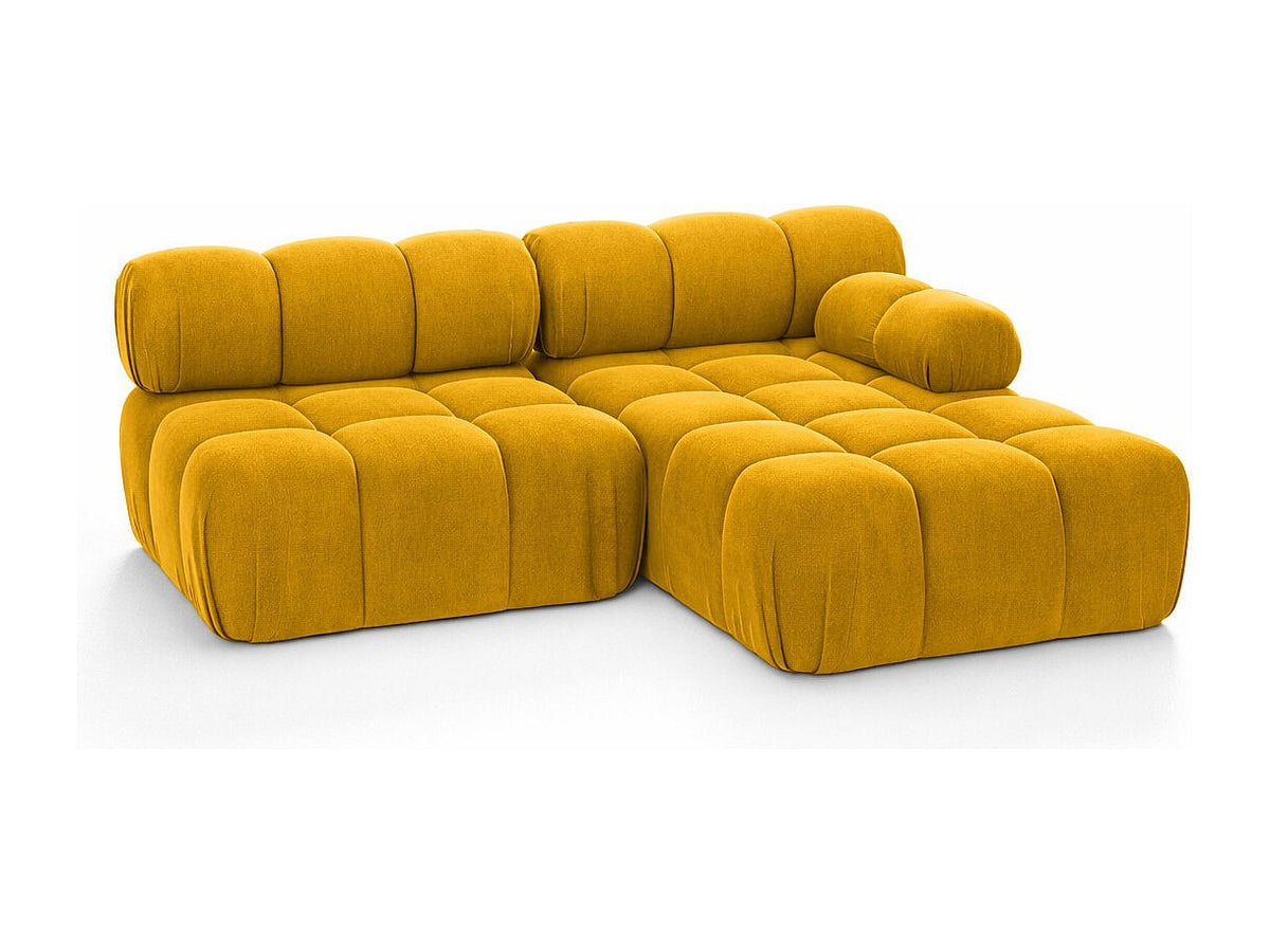 Canapé modulable jaune tissu