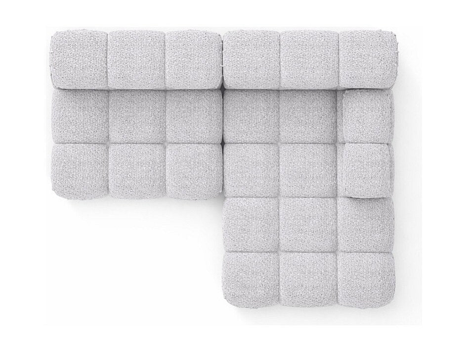 Canapé modulable gris tissu