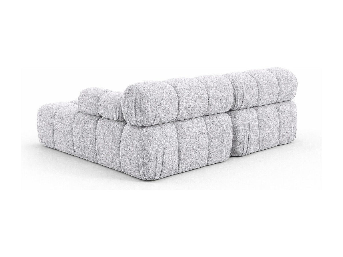 Canapé modulable gris tissu