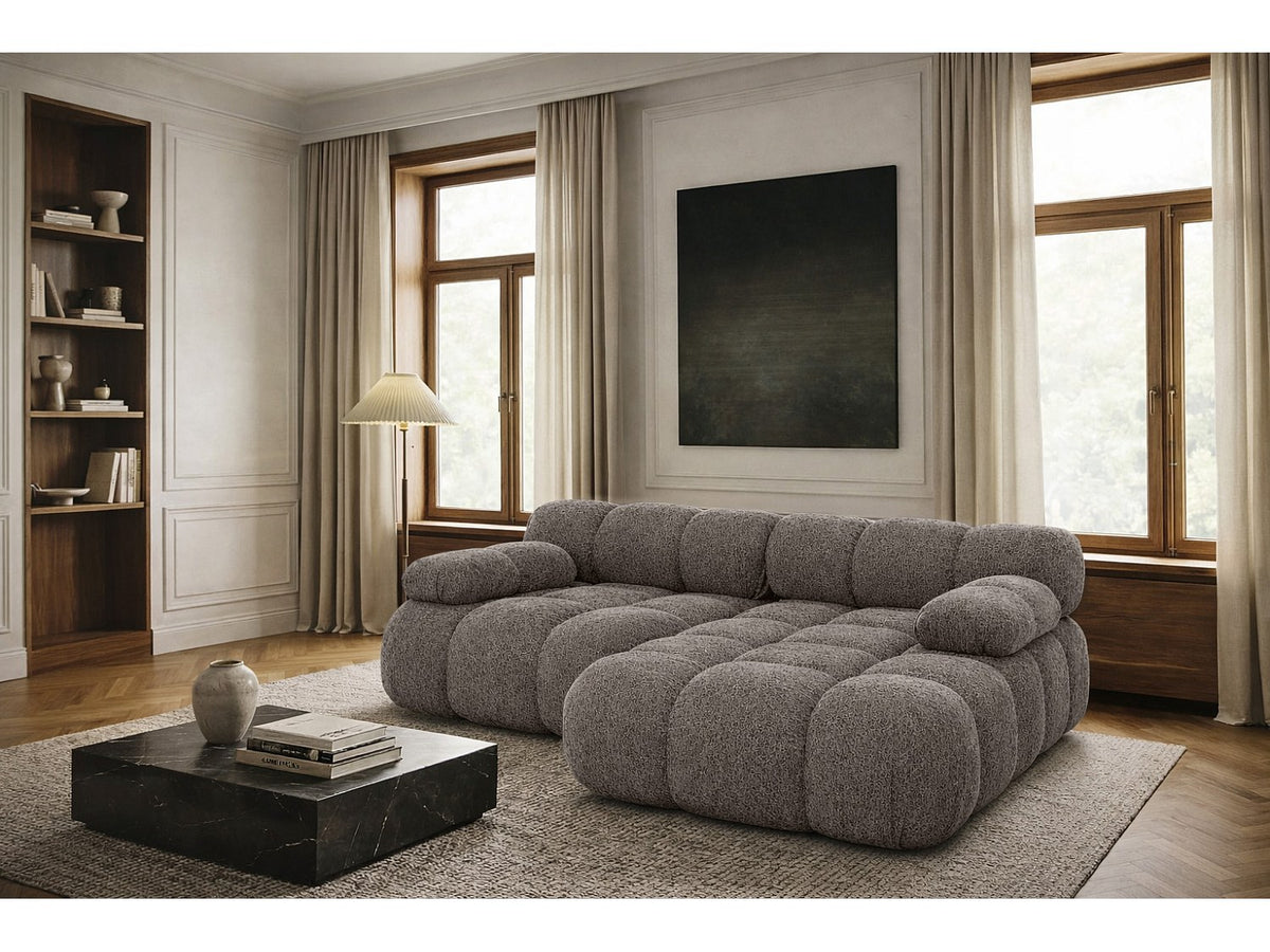Canapé modulable marron tissu