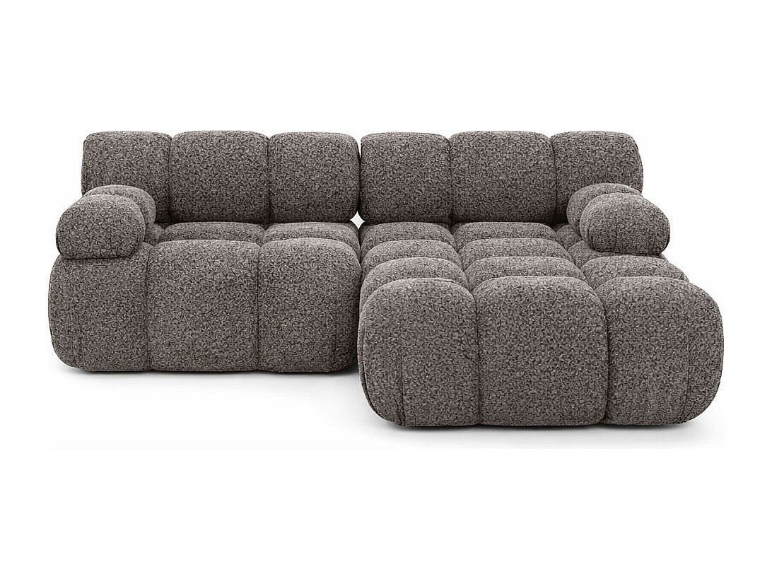 Canapé modulable marron tissu
