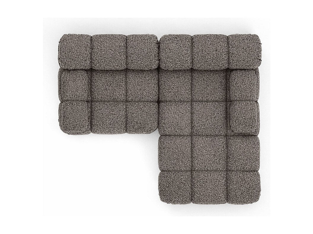 Canapé modulable marron tissu